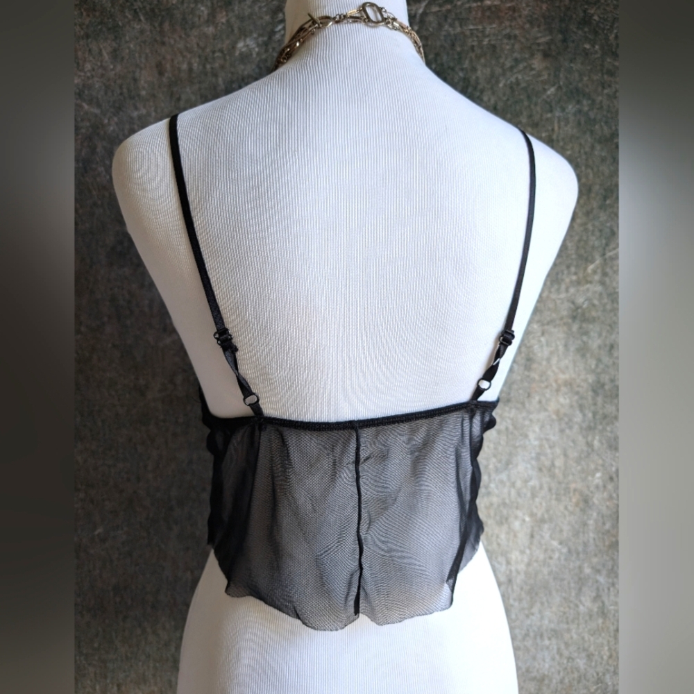 Sheer Black Lace Camisole - Picture 5 of 6